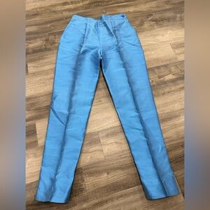 Gianfranco Ferre Vibrant Blue Silk Pants